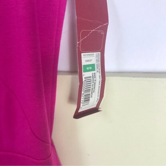 Merona Target NEW Hot Pink Midi Dress Ponti Sleeveless Sheath Stretch Fitted Zip - Picture 6 of 15